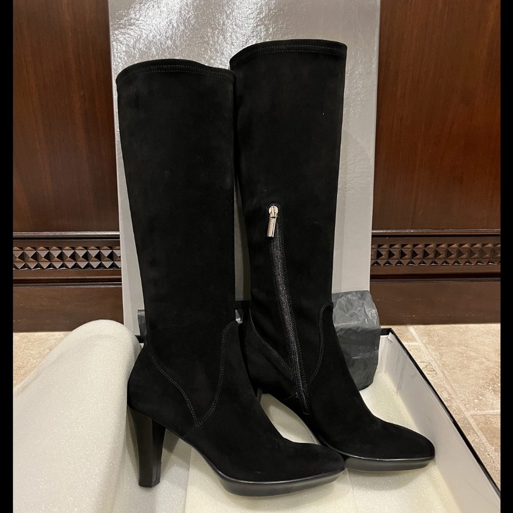 Aquatalia Rhumba Black Suede Boots - New!